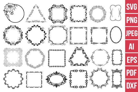 Download Floral Wreath Svg, Commercial Use - Floral Collection