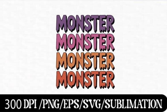 Download "Monster Halloween Dripping Font Art" - Font Collection