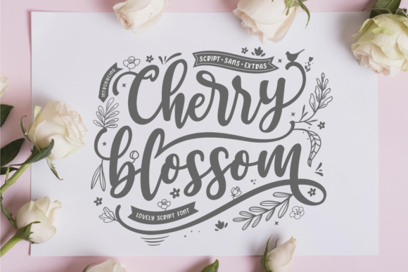 Download Cherry Blossom Font&nbsp; - Font Collection