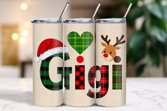 Download Christmas GIGI Bold Font Tumbler Wrap - Font Collection