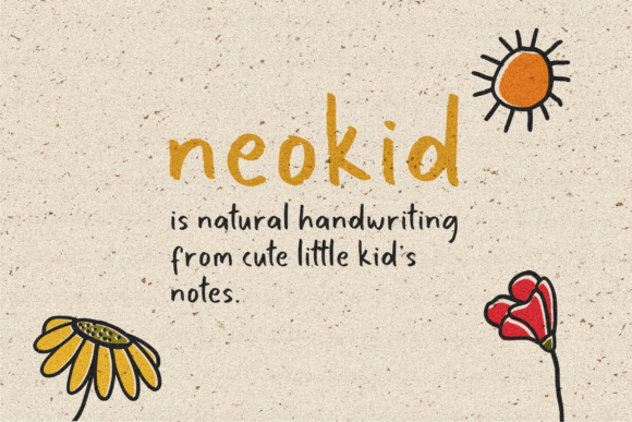 Download Neokid Handwriting Font - Font Collection