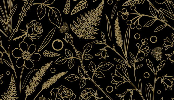Download Gothic Gold Floral Pattern 2026 - Floral Collection
