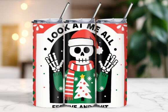 Download Skeleton Santa Bold Font Tumbler - Font Collection
