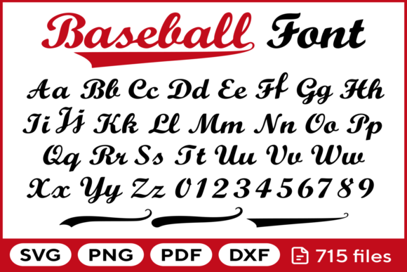 Download Baseball Font Svg Png Pdf Dxf - Font Collection